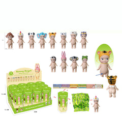 Party Angel Cheek Blind Box Car Ornament Mobile phone Decoration Handmade Anime Doll Finished End Box
