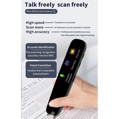 Smart AI Scan Reader Portable Voice Translator Scanner Pen WIFI AI Voice  Languages Translator For Dyslexia Autism