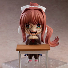 Q-version Clay Man Heartbeat Literary Department Monica Face Changing Mobile Anime Handmade Model Doll