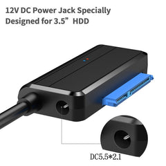 USB 3.0 Easy Drive Cable SATA to USB 3.0 Cable 2.5-inch/3.5-inch Hard Disk Adapter Cable