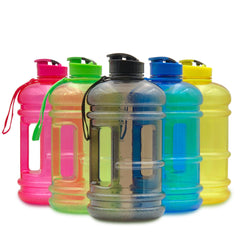 2.2L Gym Large Capacity PETG Sports Bottle Plastic Dumbbell Water Bottle Portable Bucket Cup