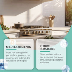 Kitchen Grease Cleaner Remove Grease And Dirt From The Bottom Of Kitchen Pans Polishing Anti-Rust Cleaner