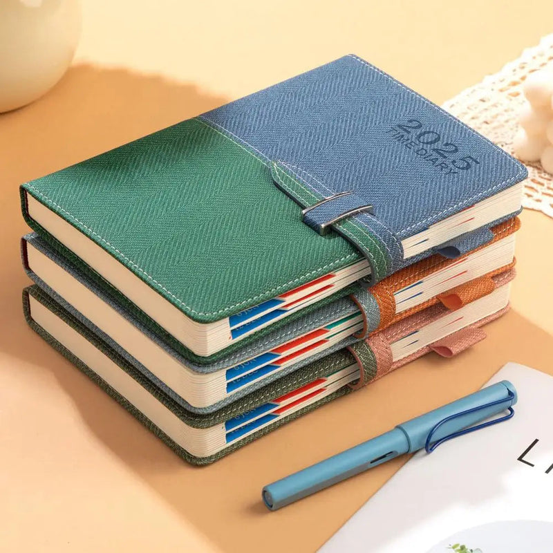 Schedule English Plan Office Efficiency Manual Calendar Notebook