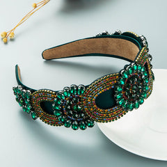 Fashion New Baroque Style Retro Broadside Headband Trendy Street Photography Hair Accessories