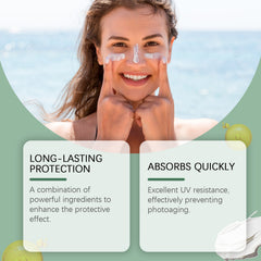 Protective Cream Resist Uv Rays In Summer, Fast Film Formation, Anti-Sweat, Refreshing And Non-Greasy Whitening Skin