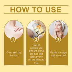 Bee Venom Wart & Mole Removal Spray, Gentle Cleansing Skin Moisturizing Moisturizing Smooth Skin Care