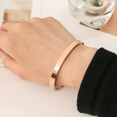 Stainless steel titanium steel bracelet for women non fading electroplated buckle jewelry for women