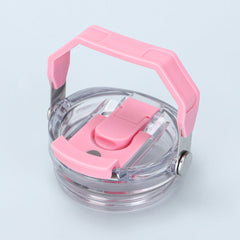 Reusable 30oz Straw Lid - BPA-free, flip cover, dishwasher safe, leak/spill-proof. Stanley tumbler accessory.