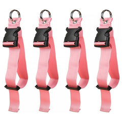 Portable Black Nylon Anti-Theft Luggage Strap, Bag Clip for Multi-Tool, Camping & Hiking