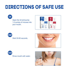 Probiotic Bright White Teeth Mousse, Deep Cleaning Stains And Tartar White Teeth Fresh Breath Gum Care