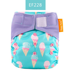 Happy Flute 1 pcs heavy wetter night AIO AI2 baby cloth diaper nappy one size fit all