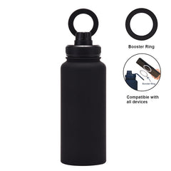 Magnetic Phone Holder Outdoor Large Capacity 1L Wide-Mouth Insulated Stainless Steel Sports Water Bottle