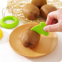 Creative stainless steel kiwifruit peeler specialized for peeling and dividing