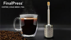 FinalPress Coffee inf Infuser Stainless Steel Filter Coffee Machine Drip Bags Infuser Portable Brewer for Hot Cold Filter Holder