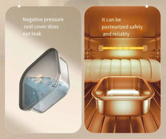 Portable Wireless Water-Free Heating Lunch Box Small Capacity for Baby Camping Trips LCD Display Rechargeable Electric Lunch Box