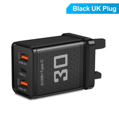 Mobile phone charger 2.4A PD+2 USB charging head Travel charging head
