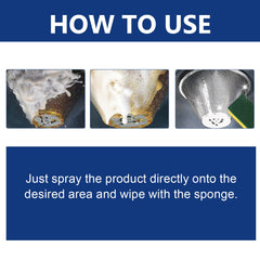 Kitchen Grease Foam Cleaner Range Hood Stove Exhaust Pipe Wall Kitchen Utensils Grease Cleaner