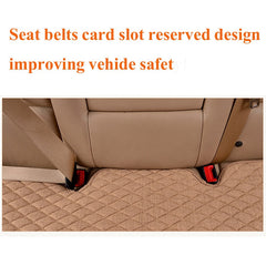 Flax Car Seat Cover Four Seasons Front Rear Linen Fabric Cushion Breathable Protector Mat Pad Auto accessories Universal Size