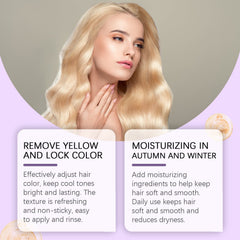 Nourishing Purple Conditioner Hair Care Soft Shine Improve Dry Hair Color Long Lasting Conditioner