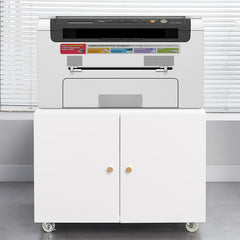 Office furniture Copier Cabinet white mobile pedestal file Printer Stand