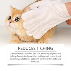 Pet Disposable Cleaning Gloves Dog Cat Hair And Skin Gentle Cleaning Care Gloves