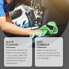 Car Leather Cleaning Sponge, Leather With A Special Sponge To Clean And Repair Leather Luster