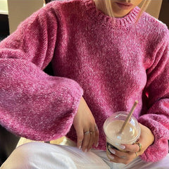 Long sleeved backless lace up sexy spicy girl knitted loose women's top sweater