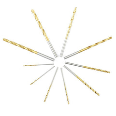 50Pcs Titanium Coated Drill Bits HSS High Speed Steel Drill Bits Set Tool High Quality Power Tools 1/1.5/2/2.5/3mm
