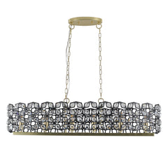 Modern Champagne Gold Oval Crystal ceiling chandelier Luxury Home Decor Light Fixture