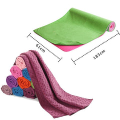 YOUGLE Non Slip Yoga Mat Cover Towel Blanket For Fitness Exercise Pilates Training