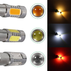 NLpearl 2x Signal Lamp 1156 LED BA15S P21W BAU15S PY21W Auto Turn Signal Light 12V COB 1157 BAY15D P21/5W LED Brake Stop Lamps