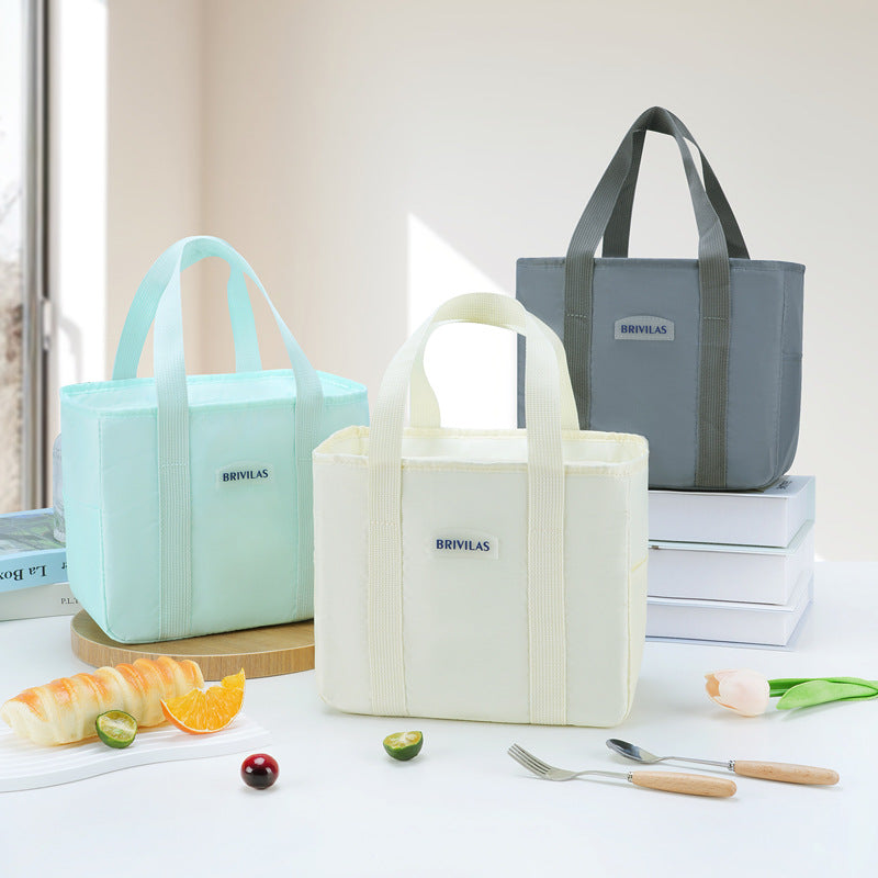 Simple style fresh ice pack commuter insulation lunch box bag lunch lunch bag