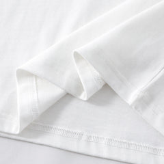 Sausage Dog Flocking Embroidery Short Sleeve T-Shirt Unisex INS Casual Loose Pure Cotton Top Summer Tee Street Fashion