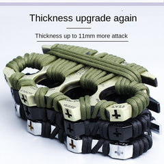 Finger Knuckle Four-Finger Boxing Glove Self-Defense Tool Weapon Ring Hand Clip Fist Clip Anti-Wolf Device