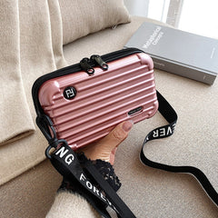 PC hard shell toiletry bag 7-inch shoulder crossbody bag hand storage bag suitcase small bag
