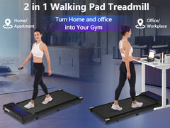 New 8.10 Walking Pad Under Home Desktop Treadmill -2.5HP Walking Treadmill 0.6-4MPH 300LBS Capacity Remote Control Battery