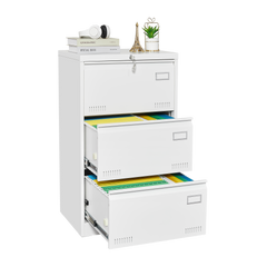 Filing Cabinet Lateral File Cabinet 3 Drawer White Filing Cabinets with Lock