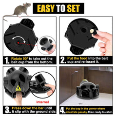 Strong Snap Mouse Rat Traps-High Sensitive Snap Big Plastic Mouse Trap Rodent Catcher