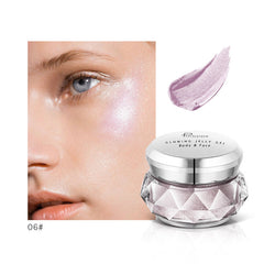 Pudaier Jelly Gel Face Highlighter Body Highlighter Mermaid Eyeshadow