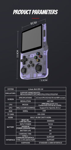 R36S Portable Handheld Retro Arcade Joystick All-in-One Open-Source Gaming Console