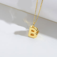 Roman retro flag design pendant necklace for women's collarbone chain