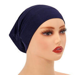 High-Quality Solid Color Silk-Cotton Lining Cap Women's Fashion Simple Versatile Wide-Brimmed Hat