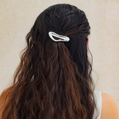 Summer temperament metal hair clip female Hairpin simple irregular back of the head clip