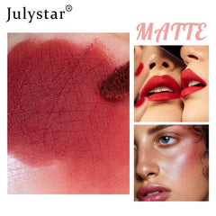 Christmas Makeup Powder Mist Matte Candy Lip Glaze Matte Long Lasting Moisturizing Liquid Lipstick
