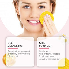 Turmeric Acid Cleansing Pad Gently Cleanses Face Skin With Refreshing And Balanced Oil Skin Care Cleansing Pad