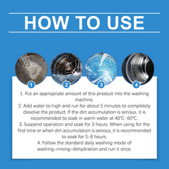 Washing Machine Decontaminator Cleaning Powder To Remove Dirt Odor Laundry Sink Household Clean Fresh And Effective