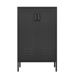 Steel storage cabinet, double door miscellaneous storage cabinet, 2 movable partitions