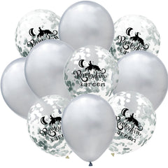 Moon Castle Party Celebrates Latex Balloon Transparent Paper Shard Glitter Balloon Set
