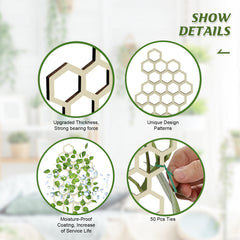 Garden Plant Trellis, Home Wooden Geometric Molding Decorative Support Flower Arrangements Climbing Pergola