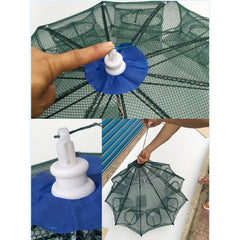 10 Holes Crayfish Net Cast Folding Fishing  Nets Automatic